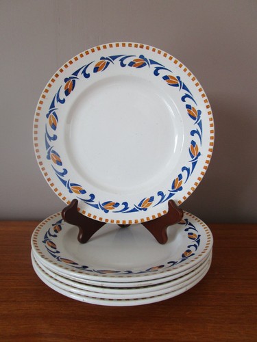 Assiettes plates moulin - assiettes,