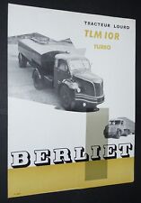 BROCHURE PUBLICITAIRE 1957