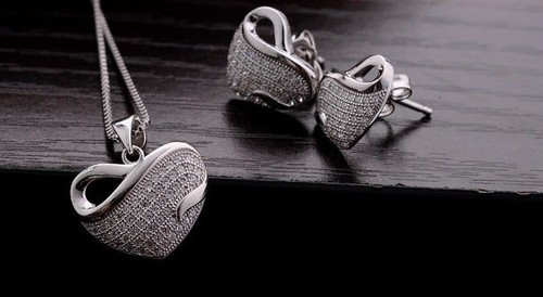 Collier coeur boucles - collier, +