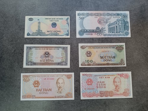 Viet nam lot 6 billets - viet, nam.