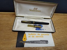 Ancien stylo plume WATERMAN ligne 60 réf 5920 plume or 18K - boite et papiers