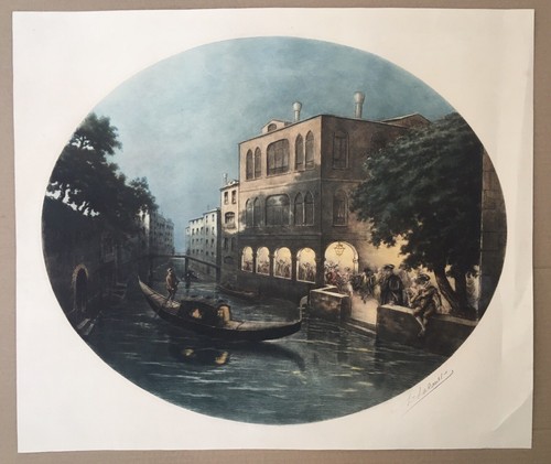 Gravure originale aquatinte - originale,
