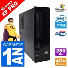 PC HP Pro 3300 SFF Intel G620 RAM 4Go Disque Dur 250Go Windows XP Pro