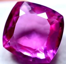 22,85 Ct Saphir Rose De Ceylan Naturel Certifié GGL Taille Coussin Gemme Traité
