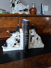 Couple de chiens "serre-livres" en céramique des années 1950/60, Allemagne.