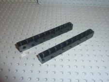 2x LEGO Brique Black 1x10
