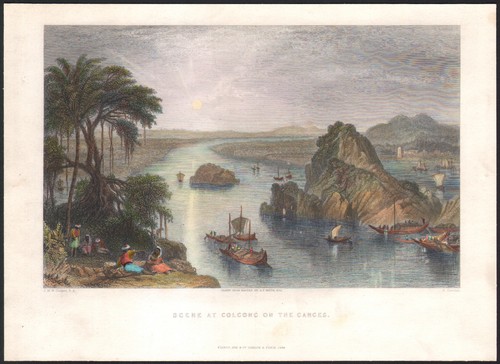 1846 gravure aquarellée - 1846,
