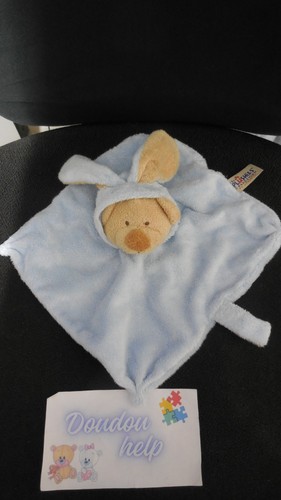 Doudou plat ours - plat, beige