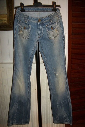 Pantalon jean bootcut taille