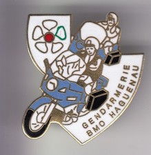 RARE PINS PIN'S .. GENDARMERIE BMO BMW MOTO PATROUILLE ALSACE HAGUENAU  67  ~DY