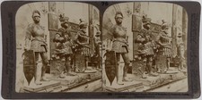 Autriche.Österreich.Innsbruck.Statues des Rois.Armures.Photo Stereo Argentique