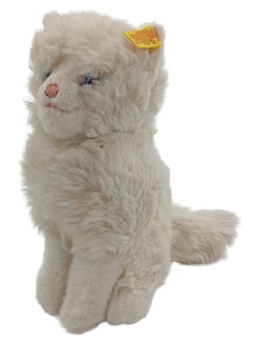 Steiff peluche chat blanc 27cm - peluche,