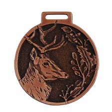 Cerf Déco Médaille Couleur