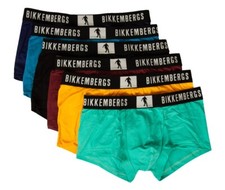 Boxers homme BIKKEMBERGS, pack 6 pièces, élastique visible, boxer élastiqué en c