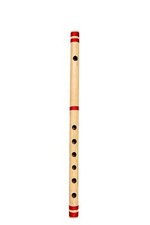 Flûte en bambou naturel instrument de musique indien en bois échelle Bansuri G