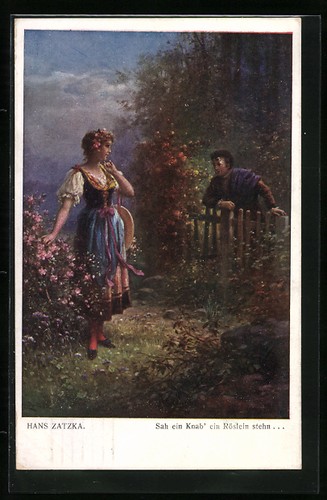 Carte postale artiste - postale, l'artiste