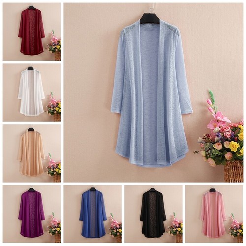 Femme pur cardigans midi - midi, glace