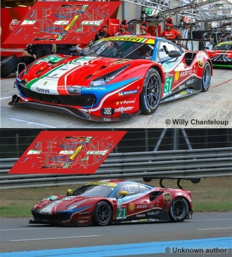 Décal ferrari 488 - 488, gte