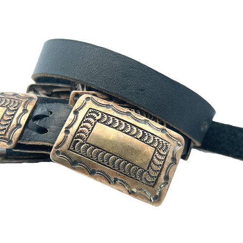 Ceinture concho cuir noir - ceinture,