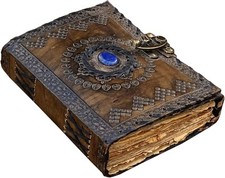 Journal journal intime vintage en cuir avec serrure papier ancien bord de cou...