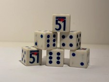 Ensemble de 6 dés Publicitaires Pastis 51