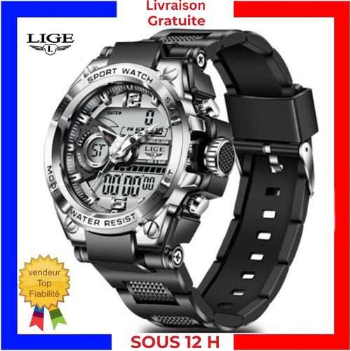 Montre bracelet numérique - numérique, à