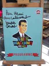 Autographe de Henri Jean Servat sur le programme de Luis Mariano