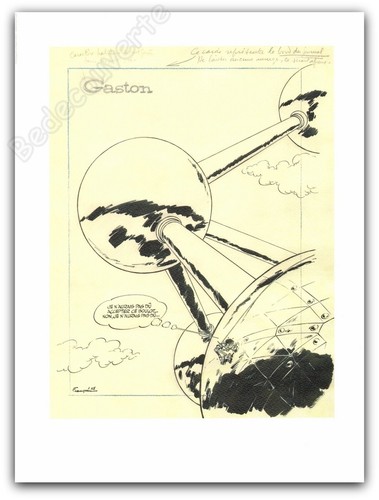 Affiche andré franquin gaston - franquin,