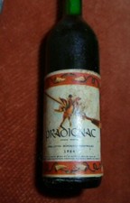 Porte-clés Key Ring Bouteille Vin de Bordeaux PRADIGNAC 1964