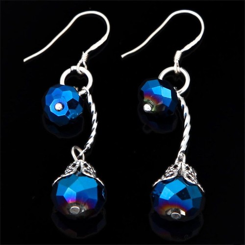 Boucle oreille cristal femme - boucle, d'oreille