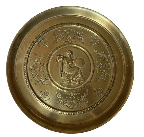 Coupe sur pied bronze sujet - pied,