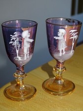 MARY GREGORY 2 ANCIENS VERRES