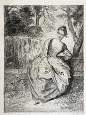 Antoine Watteau Gravure Eau