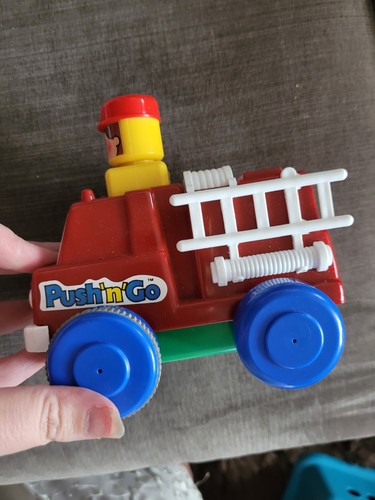 Vintage tomy push - go, fire