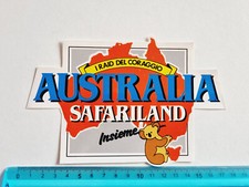 Autocollant Australie Safariland Sticker Adhésif Vintage