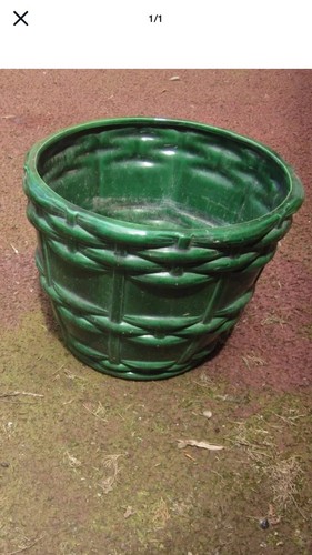 Cache pot vernisse vert 60 - pot,