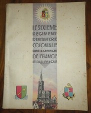 historique 6 RIC Régiment Infanterie Coloniale Cavalaire Mulhouse d1 participant