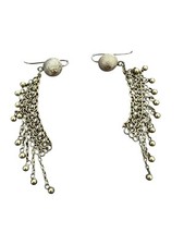 Boucles d’oreilles Fin 19 Eme Napoleon III argent, massif, vermeil, original, co