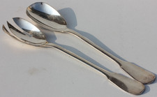 ERCUIS - GRAND COUVERT DE SERVICE EN METAL ARGENTÉ - L. 25 cm - 185 g