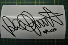 STICKER SIGNATURE VALENTINO ROSSI CARENAGE RESERVOIR moto scooter quad
