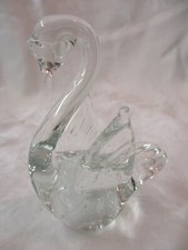 Vintage Art Glass Swan