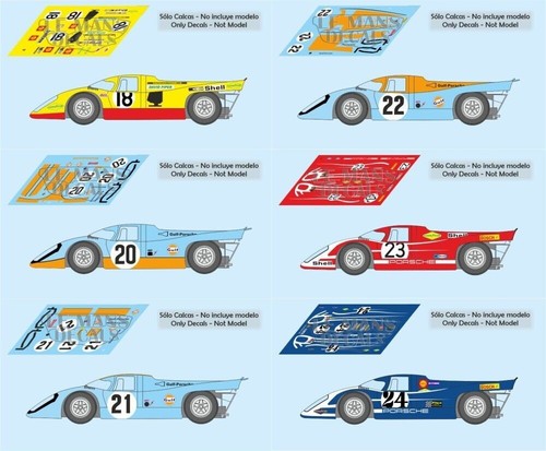 Decals porsche 917k - decals, le