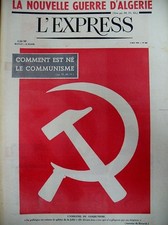 LE COMMUNISME ALGERIE PIEDS-NOIRS A PARIS DESSINS EFFEL TIM SINE L'EXPRESS 1962