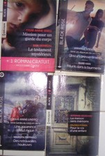 Lot de 4 livres black rose Harlequin