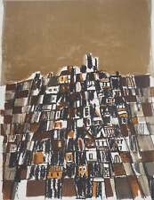 Maria Helena VIEIRA DA SILVA : Ville au Portugal, Lithographie originale