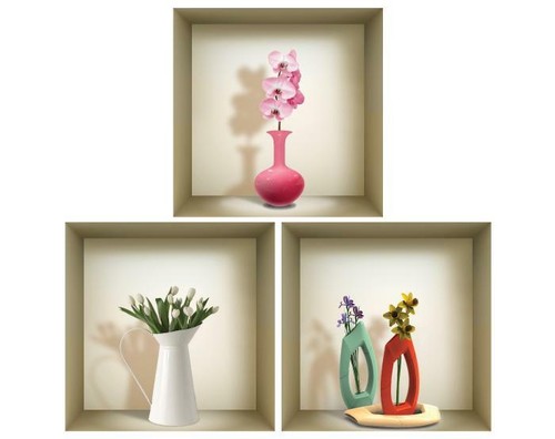 Wall stickers art niche - 3d,