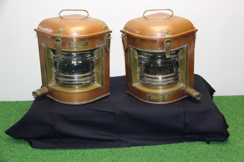 Paire lanternes de marine - ,