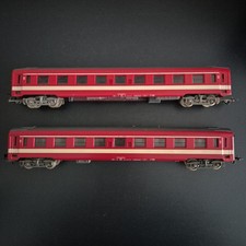2x Jouef HO Voiture Train Voyageurs Grand Confort Vintage Modelisme Ferroviaire