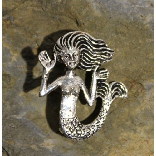 Toulhoat broche sirène argent - broche,