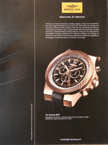 Publicité presse 2008 montre - publicitÉ,